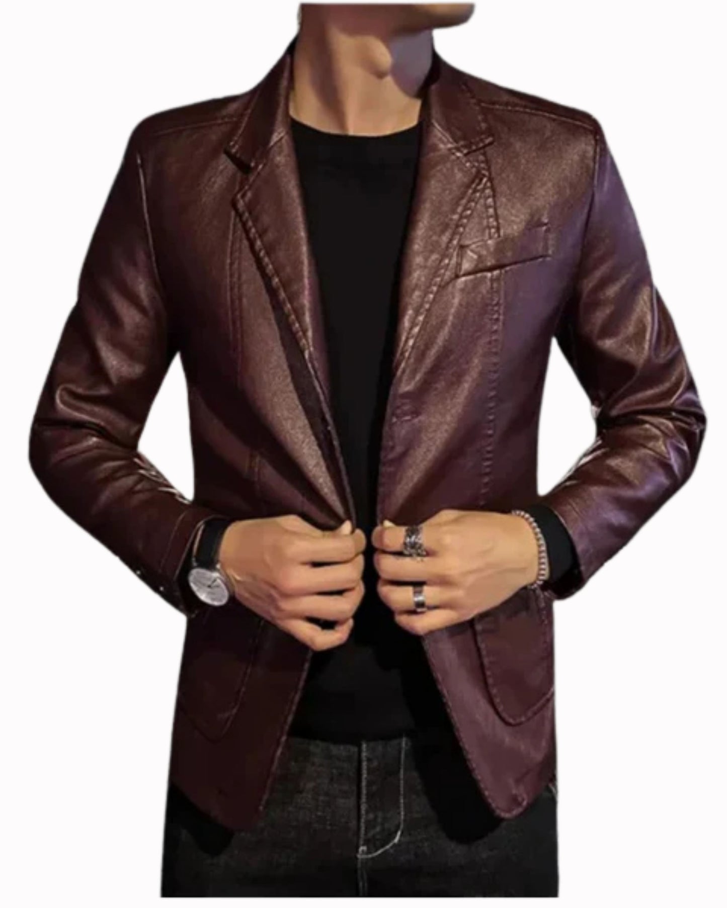 Business Casual Leather Jacket