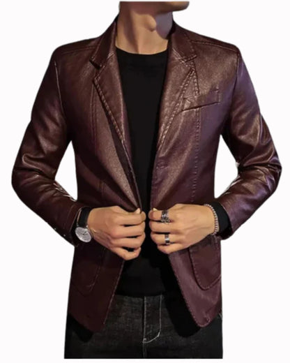 Business Casual Leather Jacket