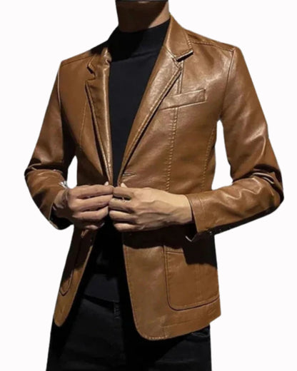 Business Casual Leather Jacket