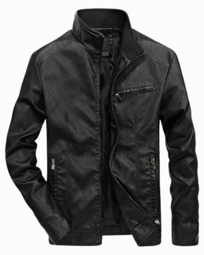 Veste en Cuir Décontractée