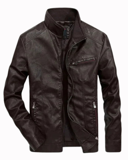 Veste en Cuir Décontractée