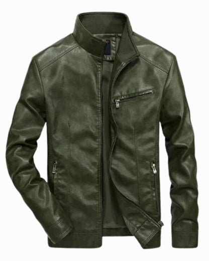 Veste en Cuir Décontractée