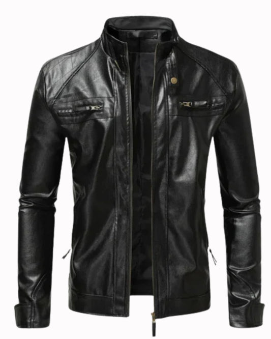 Veste en Cuir Élégante pour Hommes
