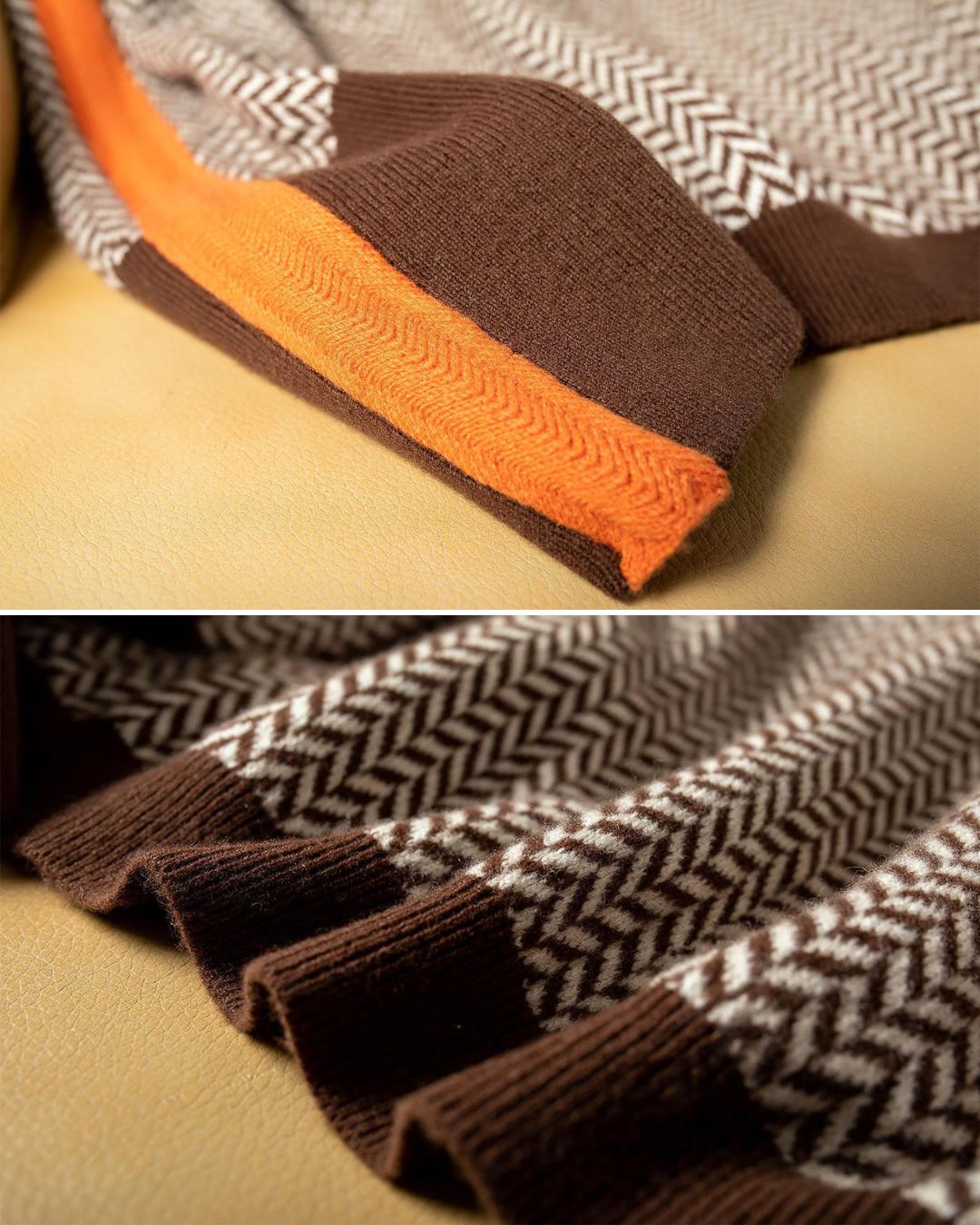 Malou™ - Pull à col montant rayé