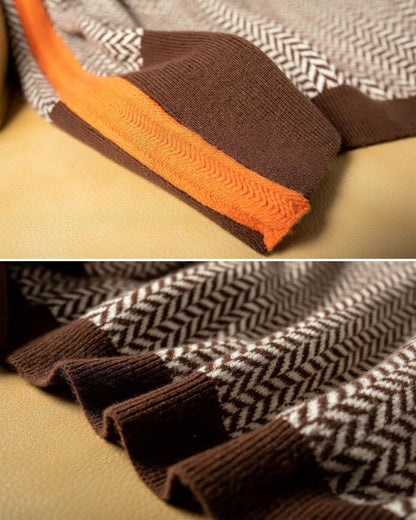 Malou™ - Pull à col montant rayé