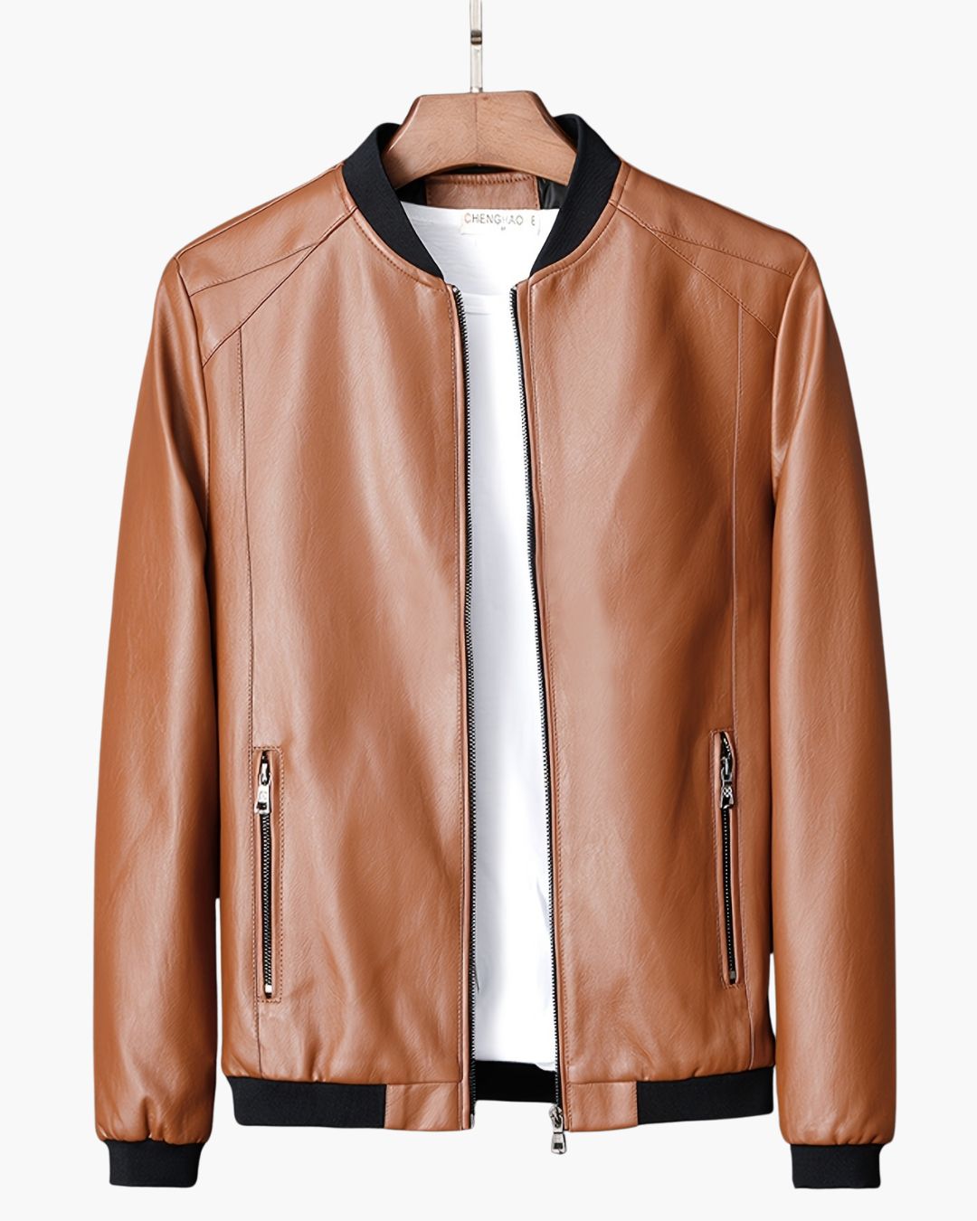 Veste de moto en cuir classique