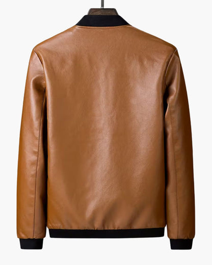 Veste de moto en cuir classique