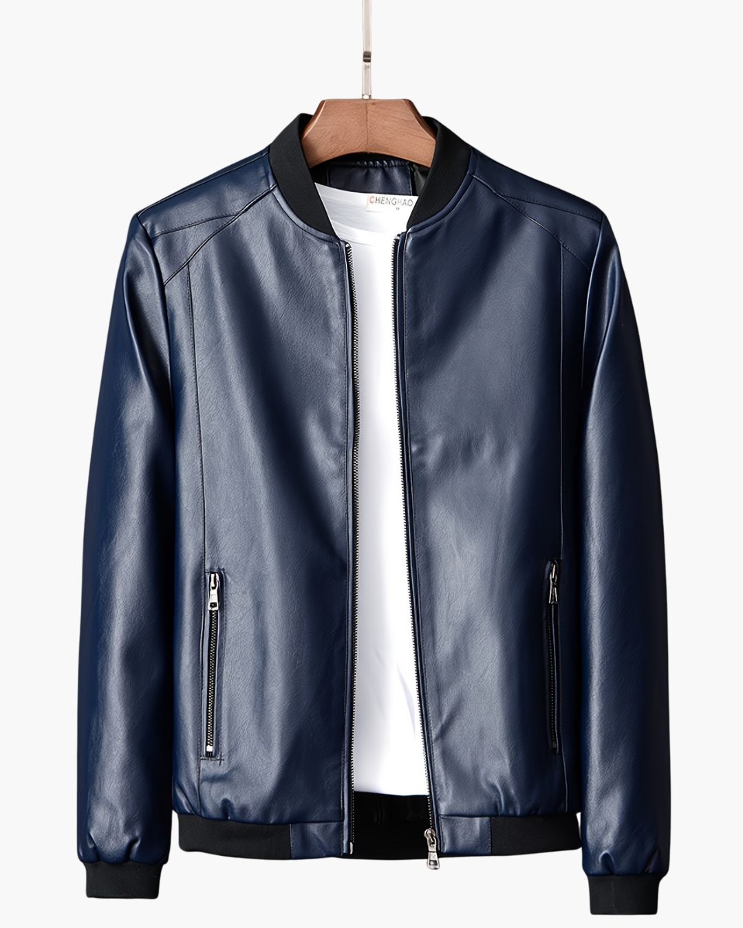 Veste de moto en cuir classique