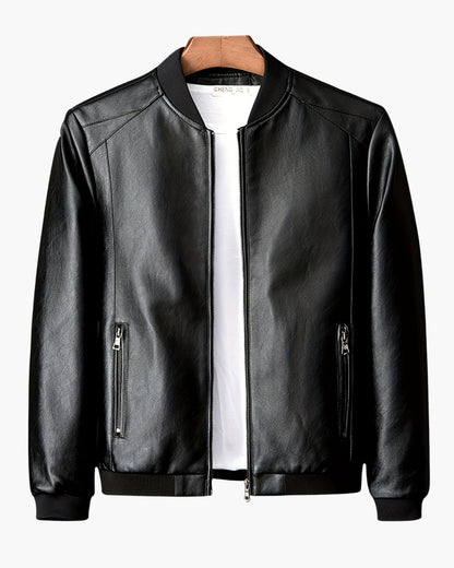 Veste de moto en cuir classique