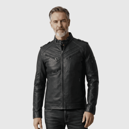 Veste en Cuir de Moto