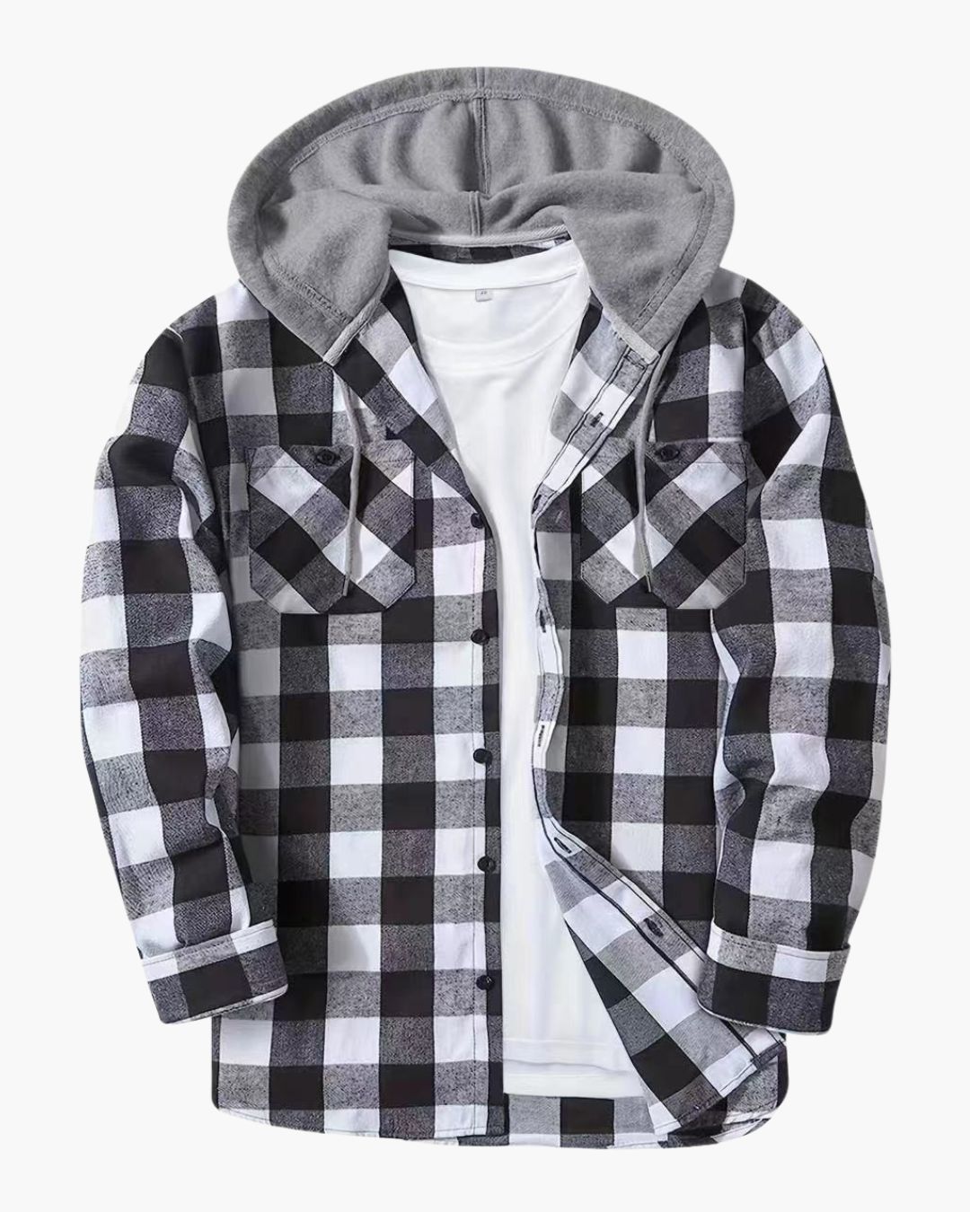 La Chemise à Capuche à Carreaux