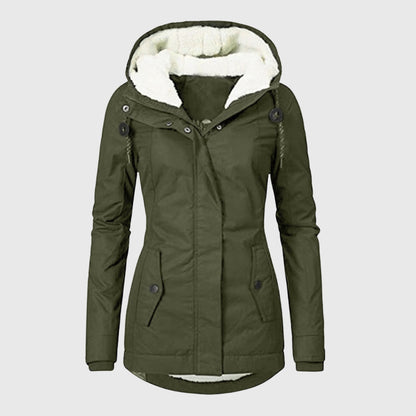 Claire | Veste d'hiver avec doublure en fausse fourrure