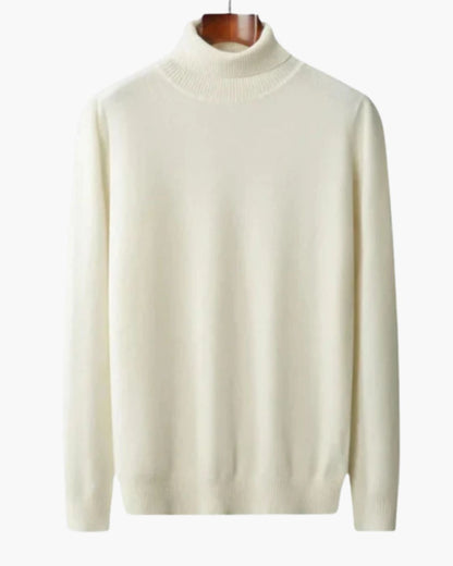 Pull Col Roulé en Cachemire Mars