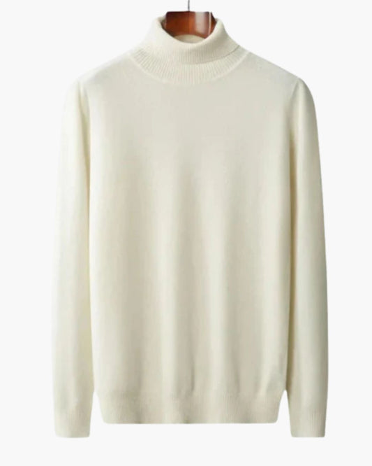 Pull Col Roulé en Cachemire Mars