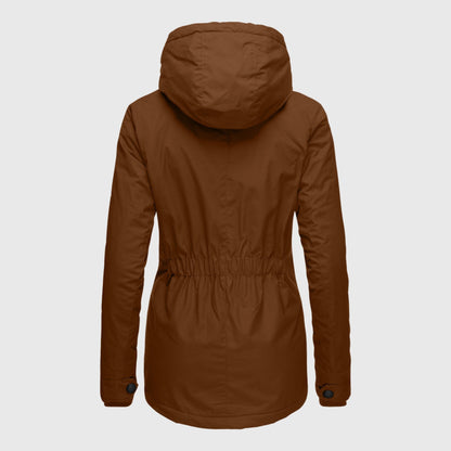 Claire | Veste d'hiver avec doublure en fausse fourrure