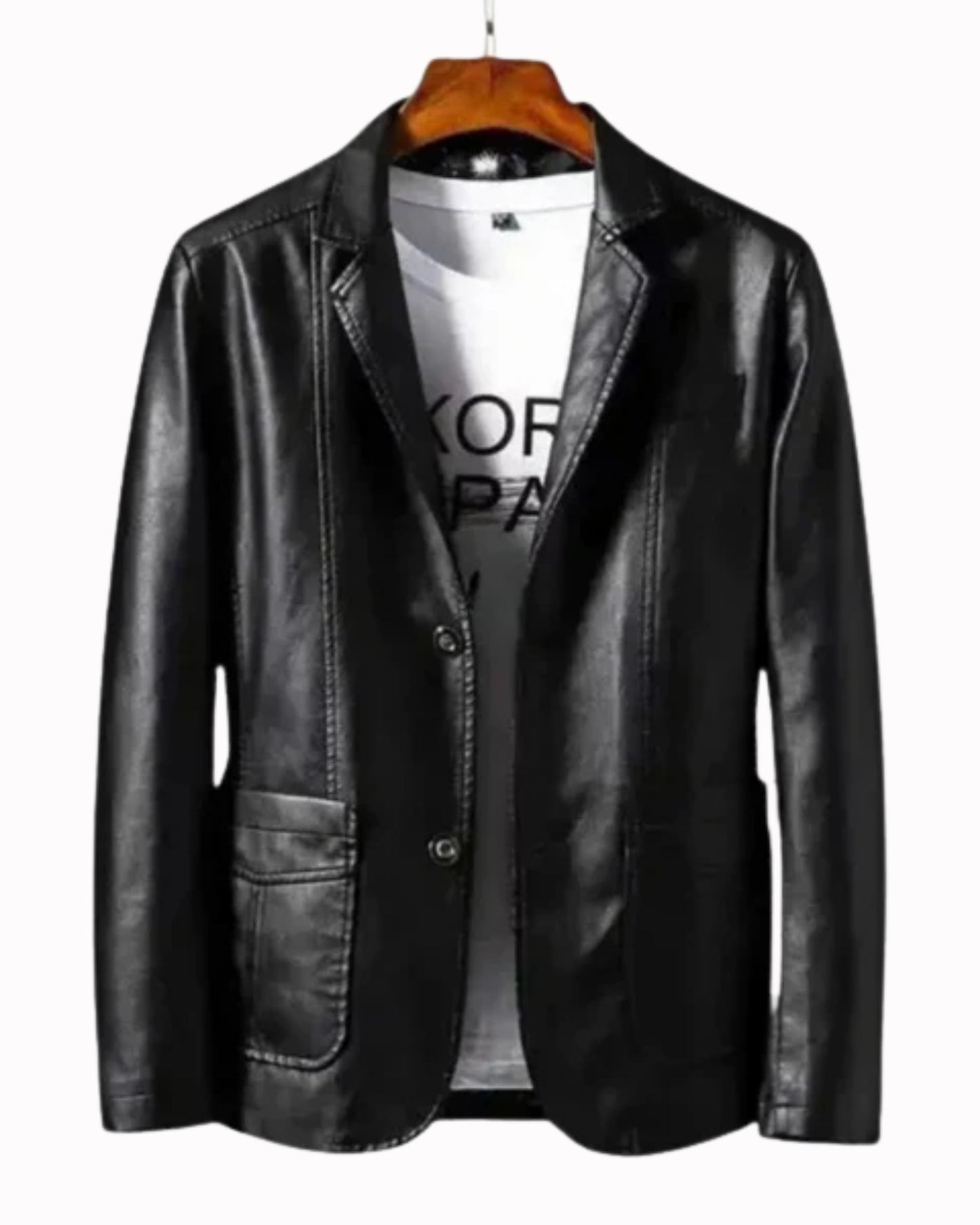 Veste de Moto en Cuir de Luxe