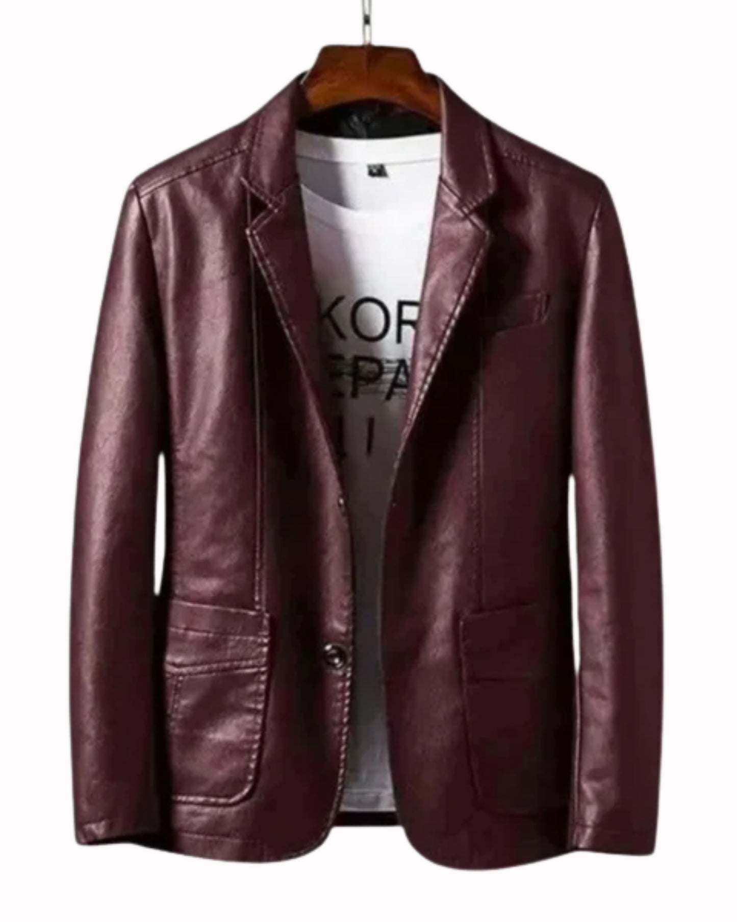 Veste de Moto en Cuir de Luxe