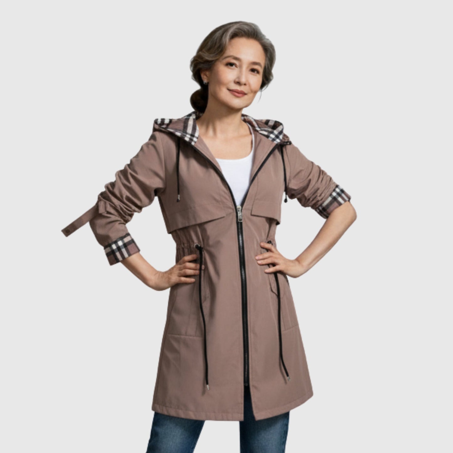 Monica | Manteau Zippé Imperméable