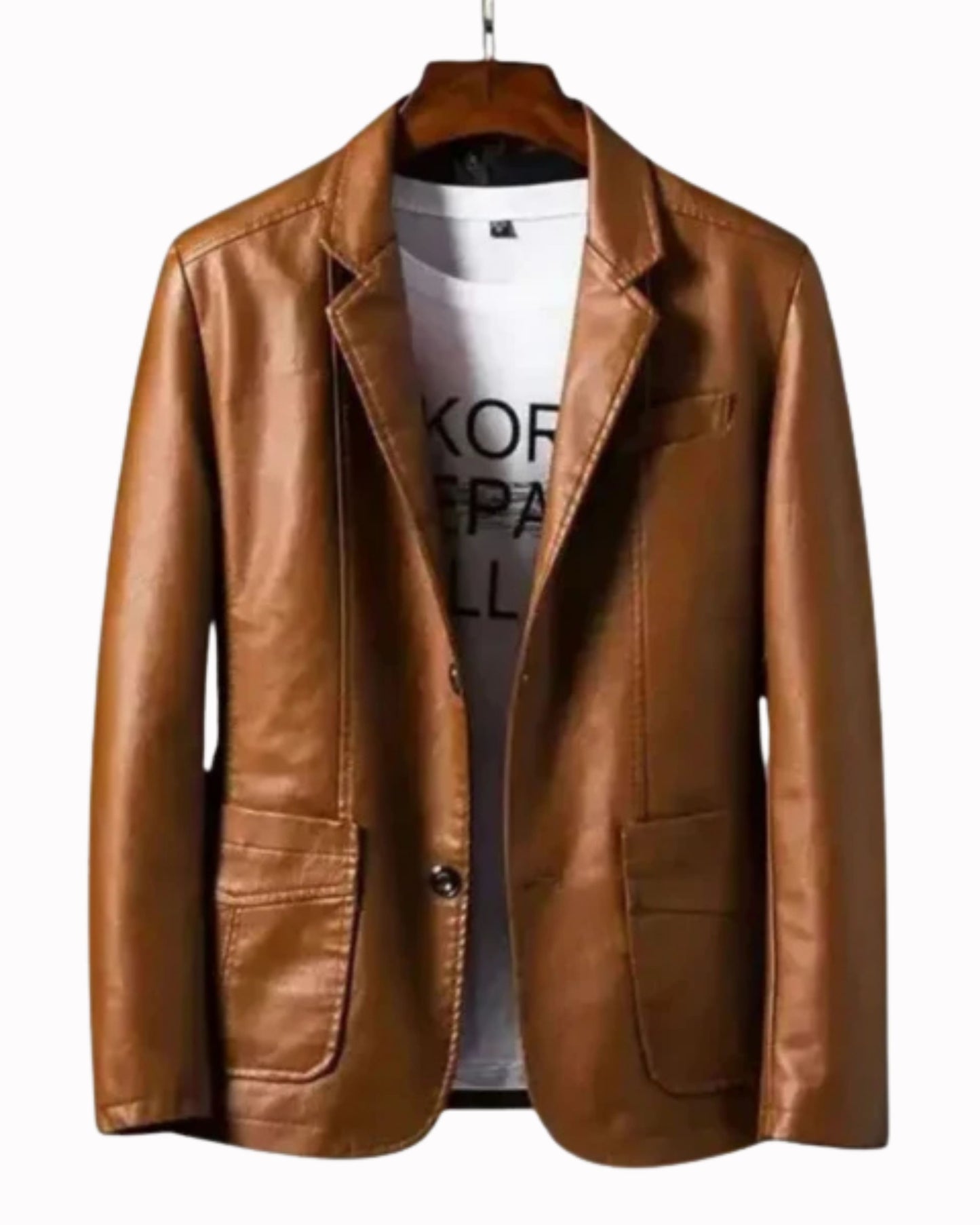 Veste de Moto en Cuir de Luxe