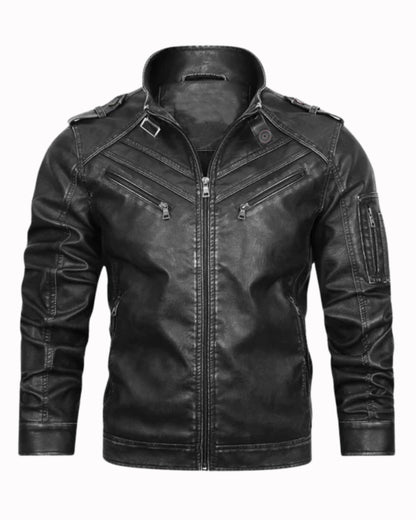 Veste en Cuir de Moto