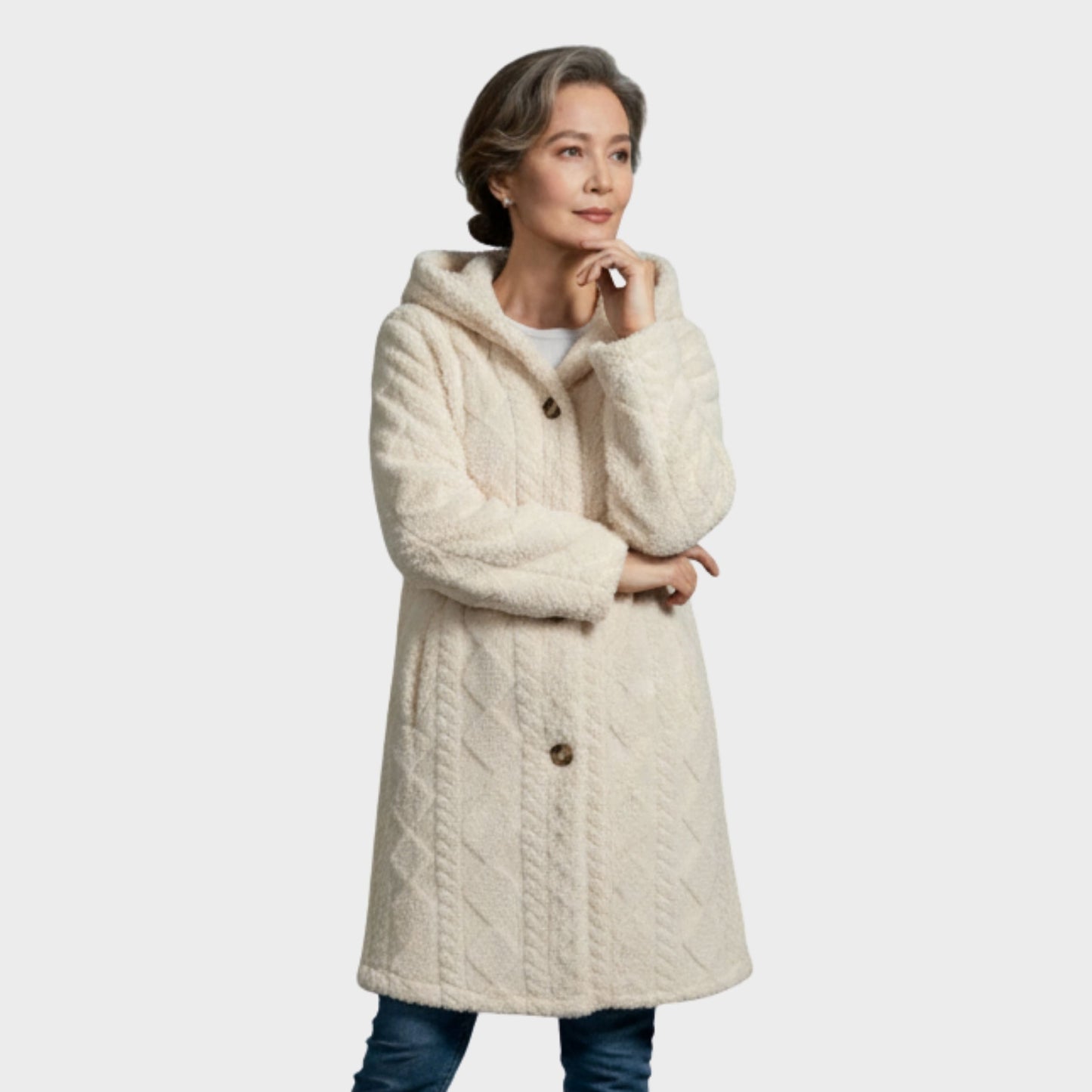 Kylie | Gilet à Boutons Douillet