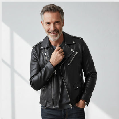 Veste en Cuir Boulevard