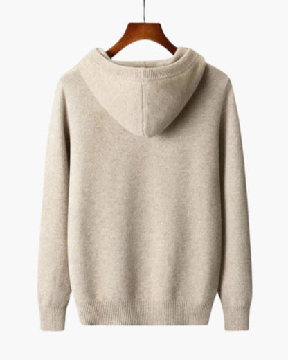 Hoodie en Laine Mérinos Élégant