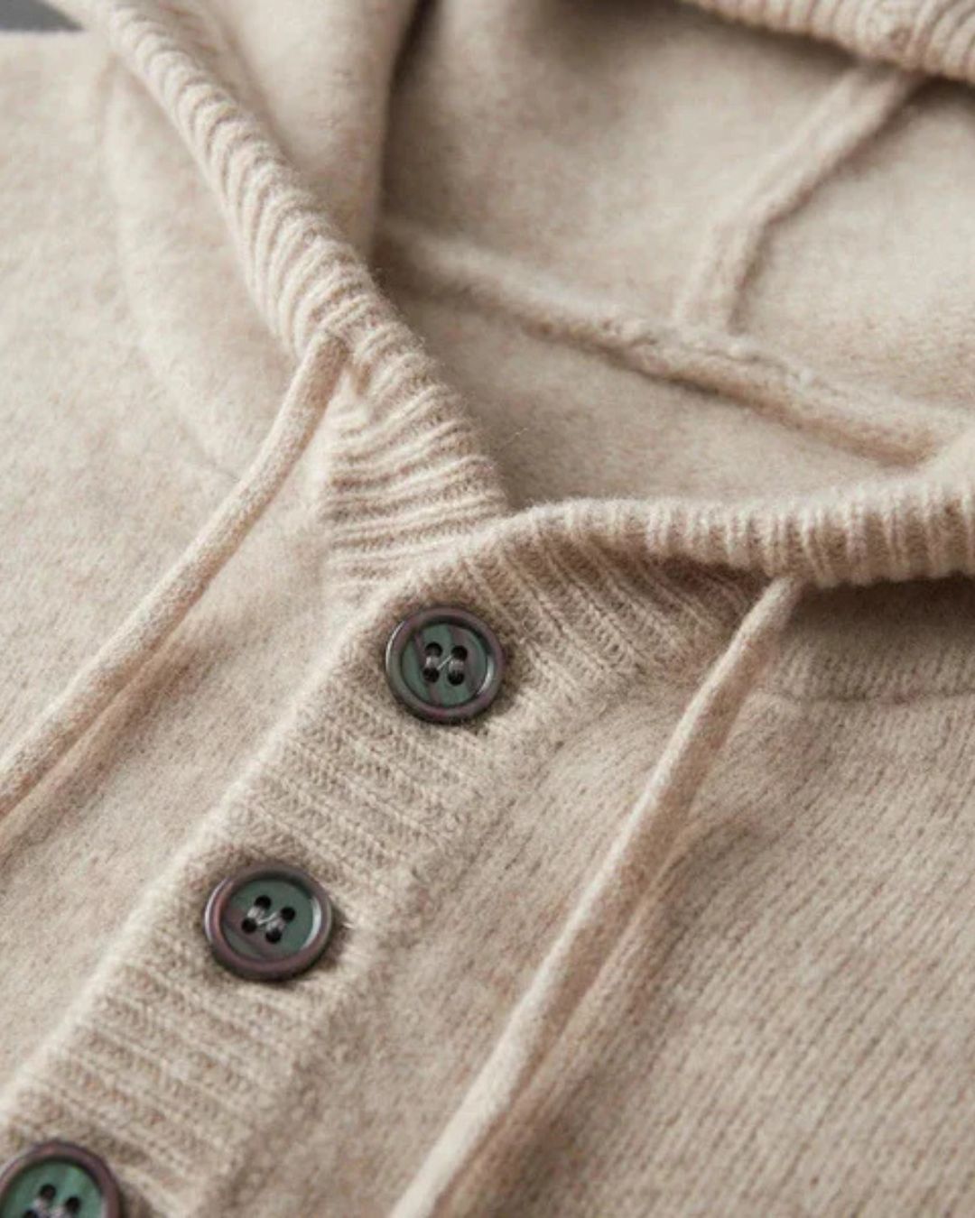 Hoodie en Laine Mérinos Élégant