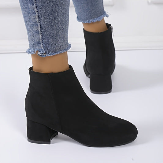 Colette | Comfortable ankle boots with a block heel
