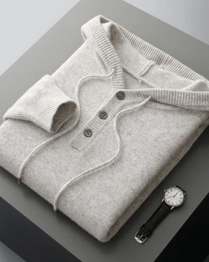 Hoodie en Laine Mérinos Élégant