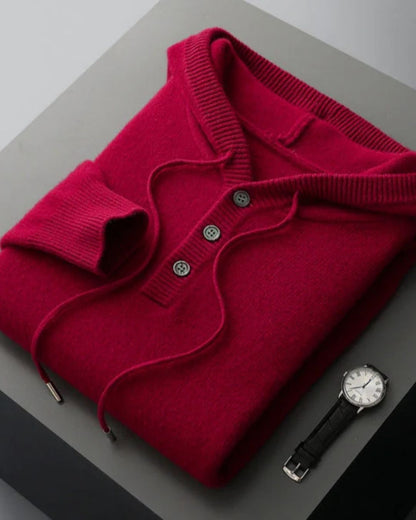 Hoodie en Laine Mérinos Élégant