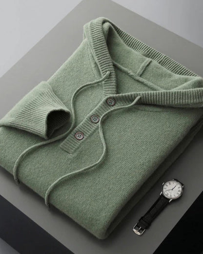 Hoodie en Laine Mérinos Élégant