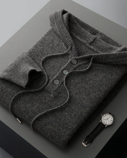 Hoodie en Laine Mérinos Élégant