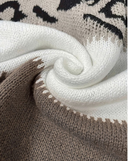 Pull Léopard Élégant