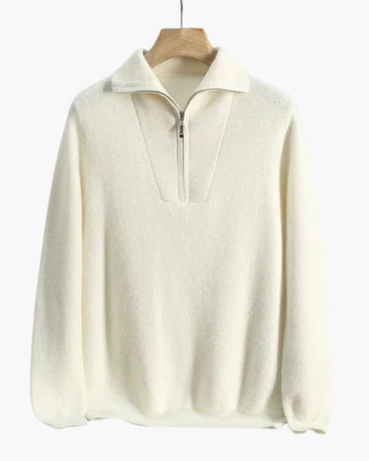 Pull en Cachemire Portofino à Zip Demi