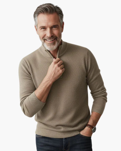 Pull en Cachemire Portofino à Zip Demi