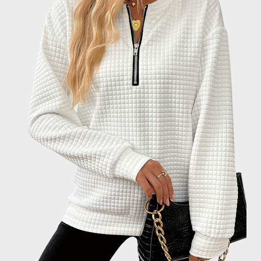 Lydia | Pull structuré zippé pour femmes