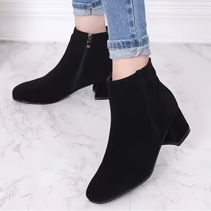 Colette | Comfortable ankle boots with a block heel