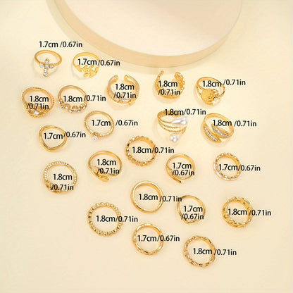 Ensemble de bagues vintage à combiner