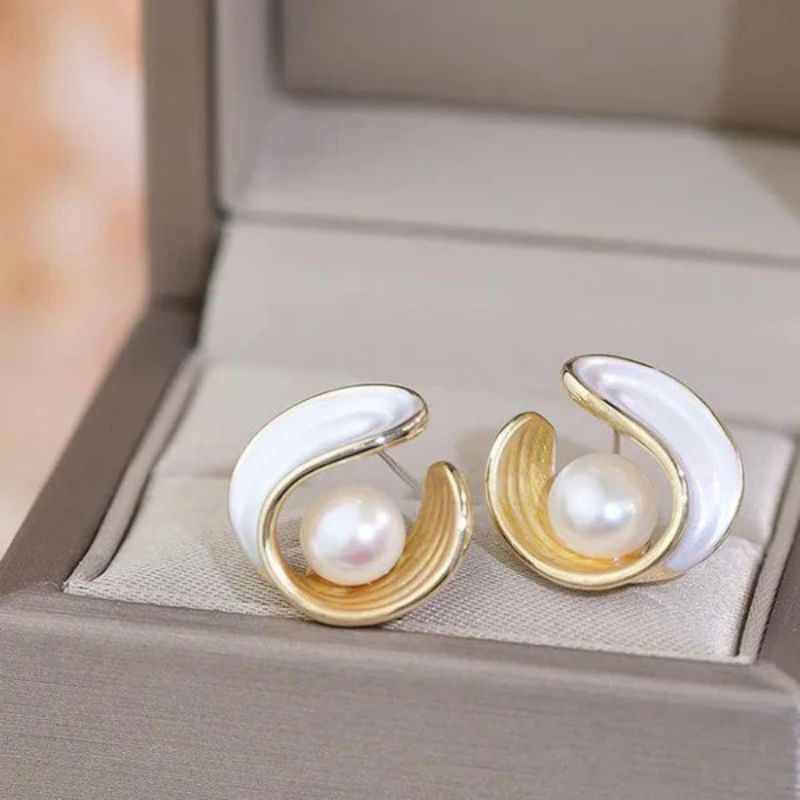 Anaïs | Boucles Perle Nacrée