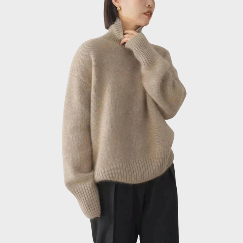 Isabella | Pull en Cachemire Col Montant