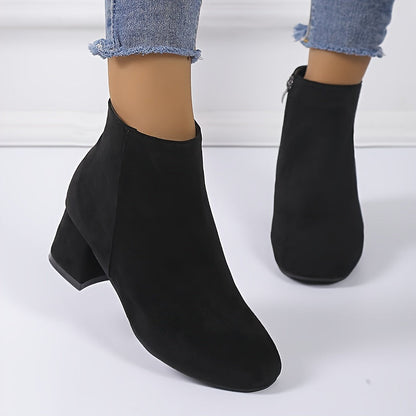 Colette | Comfortable ankle boots with a block heel