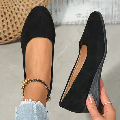 Éliane | Comfortable Ballet Flats with Wedge Heel