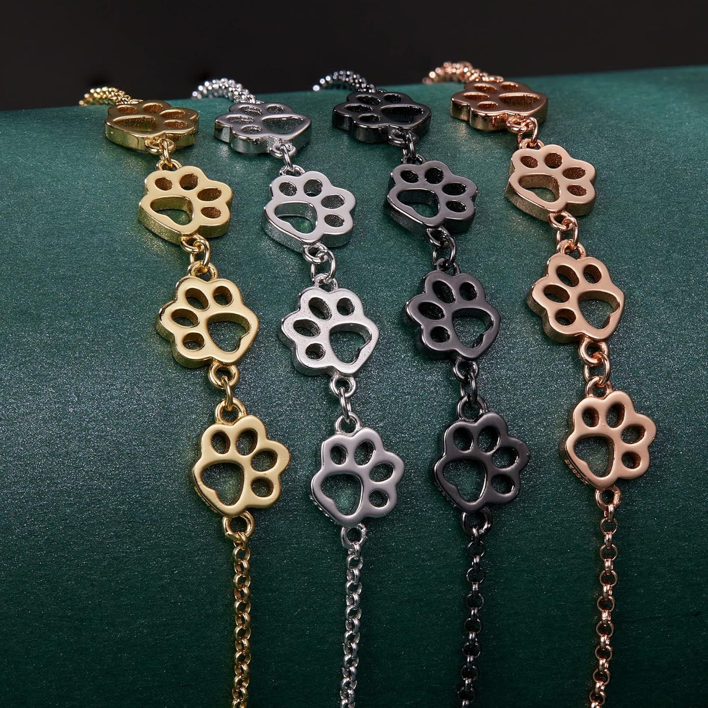 Bracelet avec empreinte de patte – Taille réglable