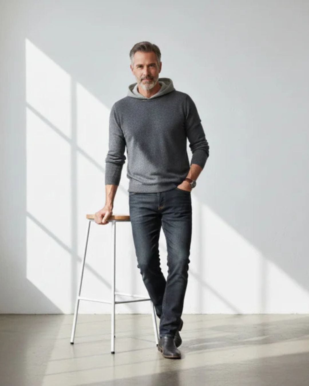 Hoodie en Laine Mérino Nova