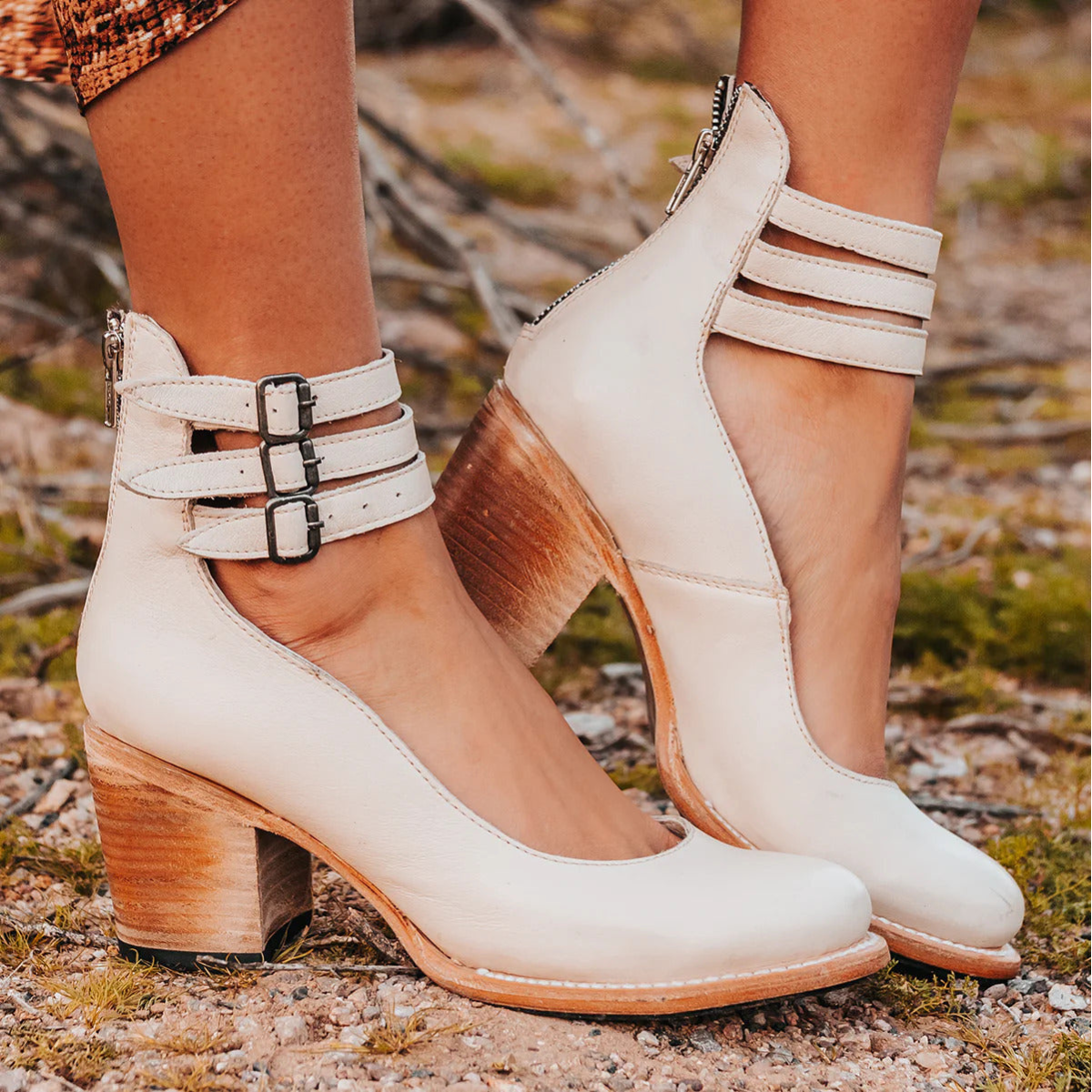 Ginevra | Multi-Strap Heels with Chunky Heel