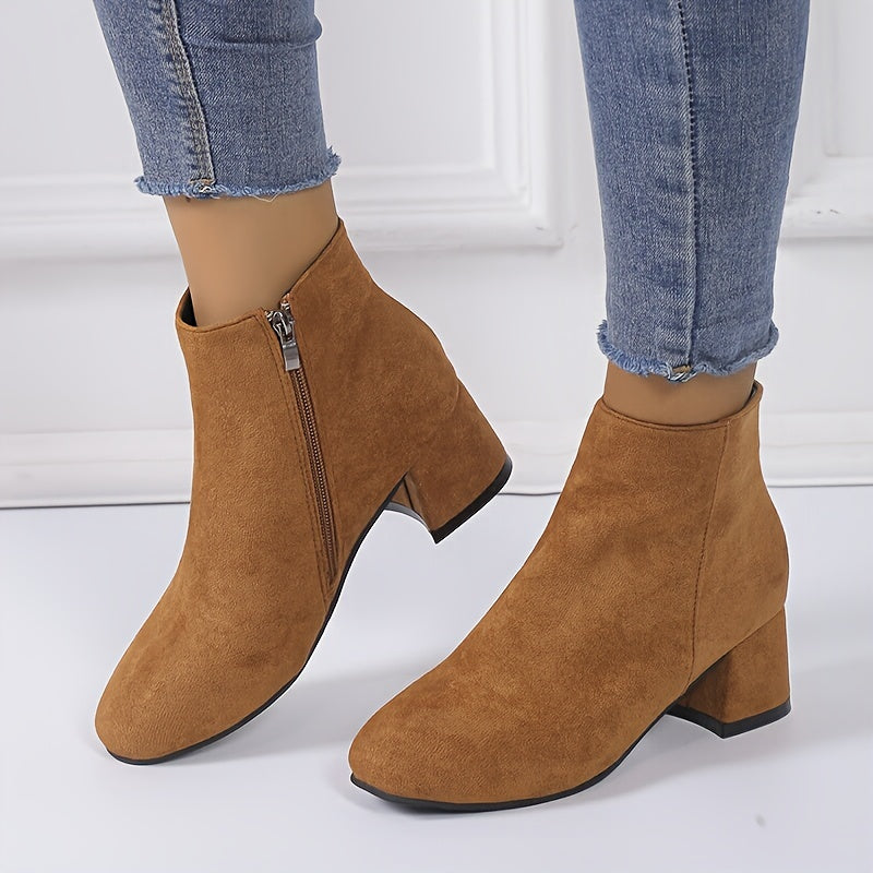 Colette | Comfortable ankle boots with a block heel