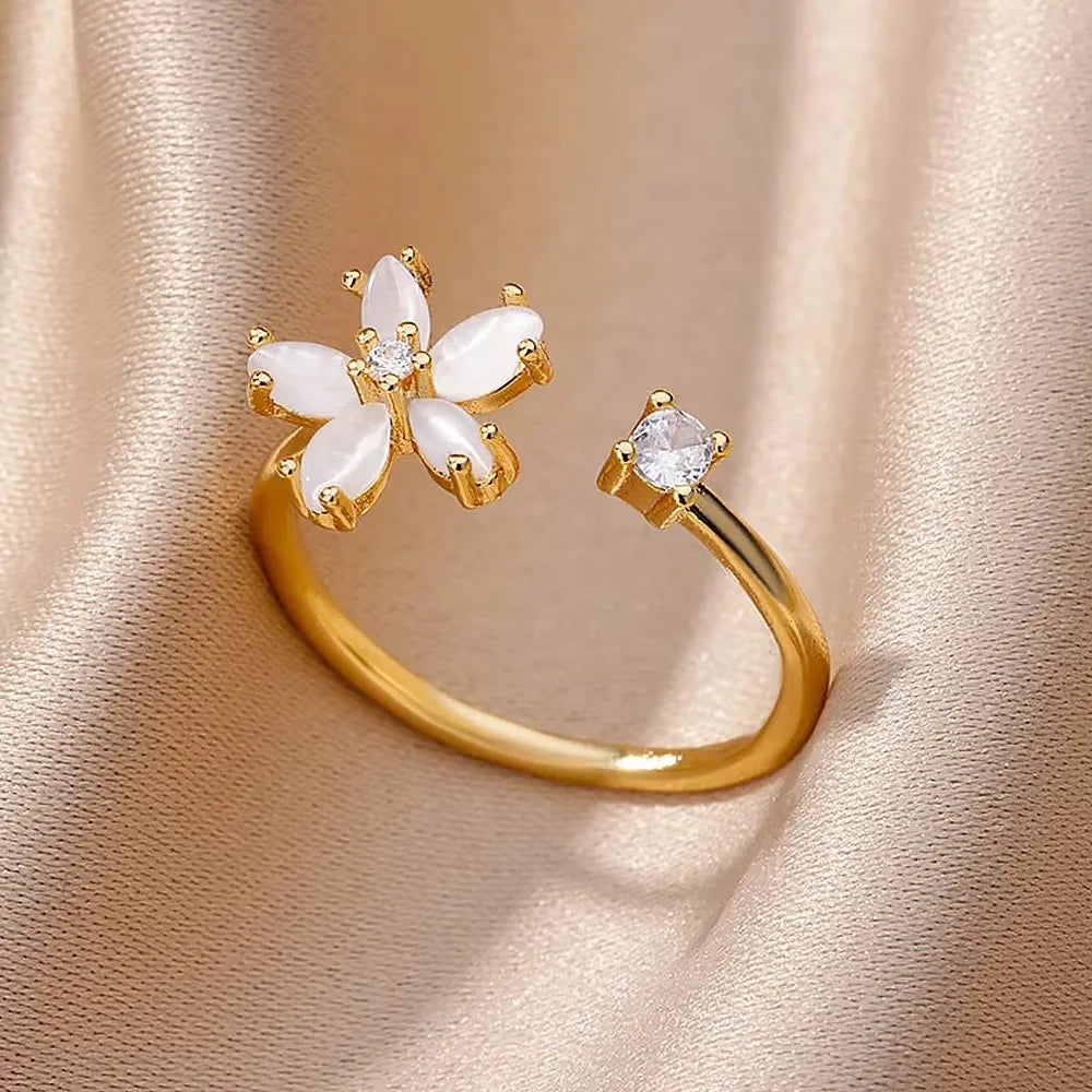Annette | Bague Fleur Cinq Pétales
