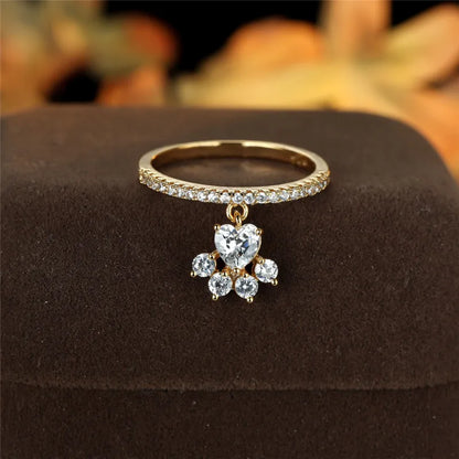 Francine | Bague Patte & Cœur