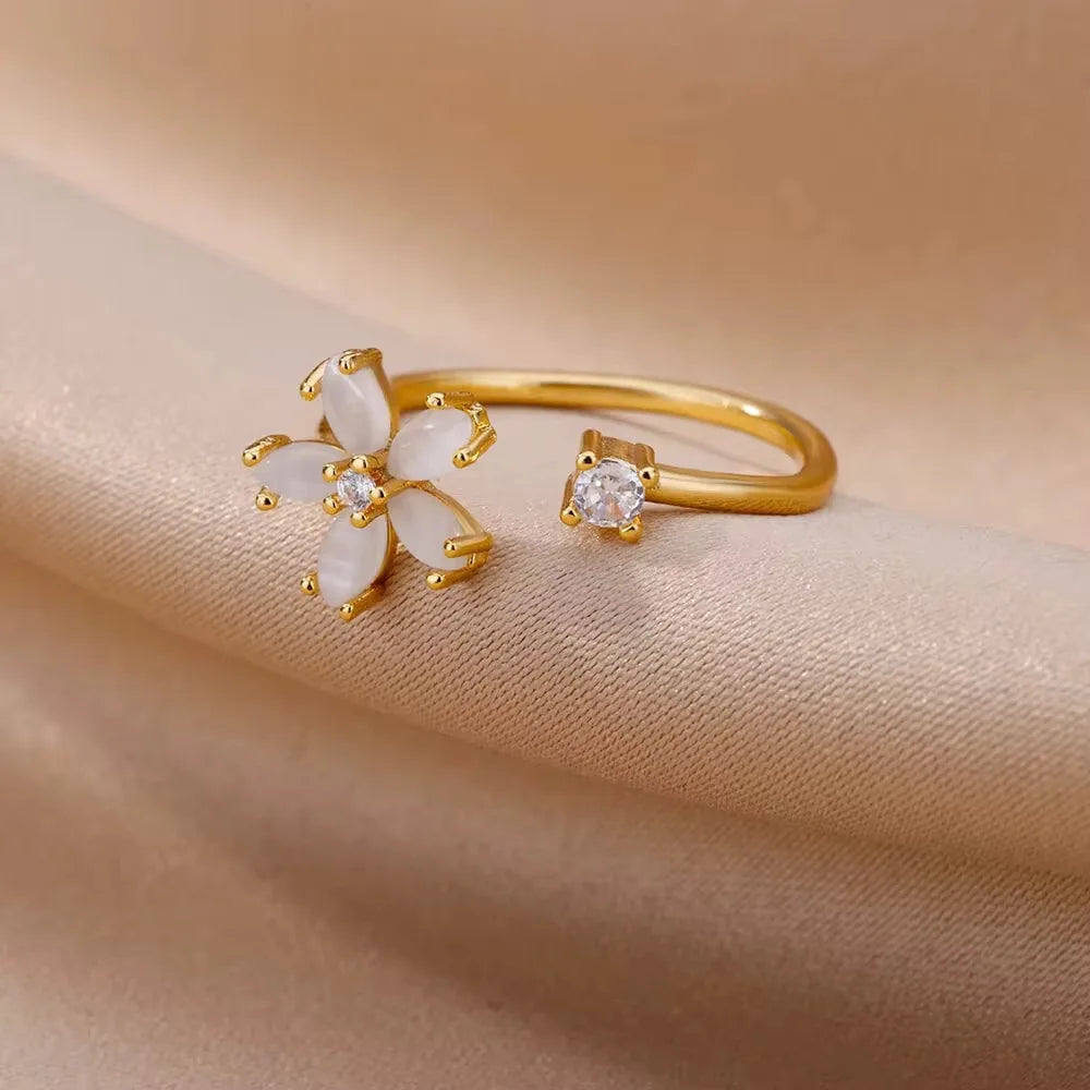 Annette | Bague Fleur Cinq Pétales